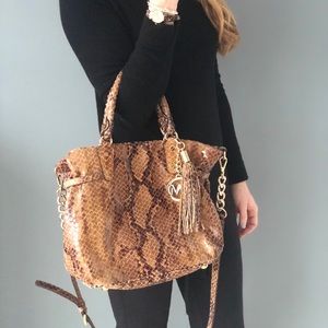 Michael Kors snake print bag
